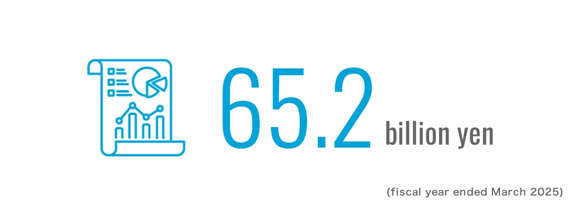 65.2billion yen (fiscal year ended March 2025)