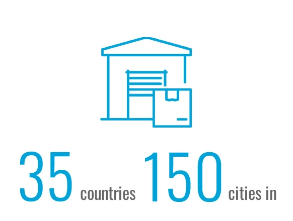 35countries 150cities in